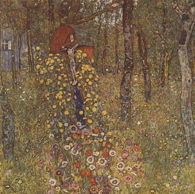 Farm Garden with Crucifix (mk20), Gustav Klimt